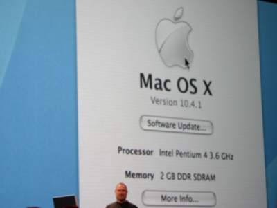 Mac OS X na Pentiu 4 3,6GHz