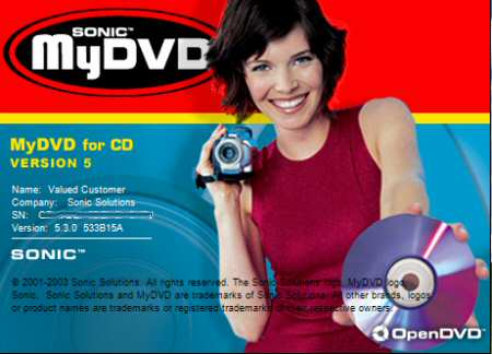 Optorite DD1205 - Sonic MyDVD 5.3