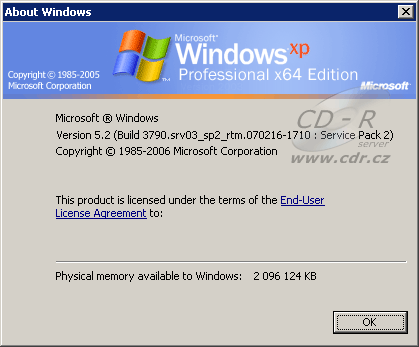 Windows 2003 R2 Sp2