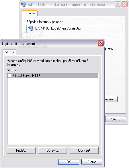 Konfigurace UPnP brány ve Windows XP