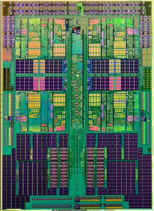 Phenom II X4 - snímek jádra procesoru