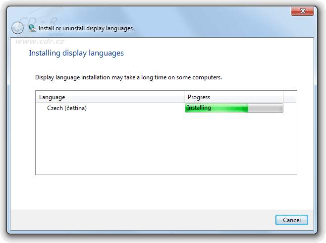 Windows 7 - instalace češtiny