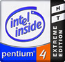Pentium 4 Extreme Edition logo staré