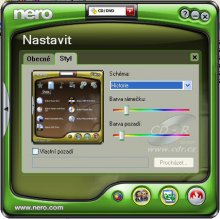 Nero 7 Premium - StartSmart - nastavení stylu