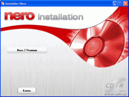 Nero 7 Premium - instalace