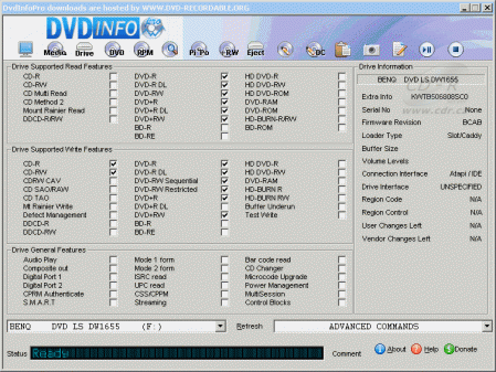 BenQ DW1655 - DVDinfo Pro