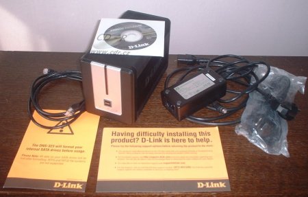 D-Link DNS-323, obsah balení
