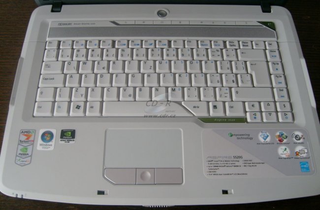 Acer Aspire 5520G-502G25Mi, klávesnice