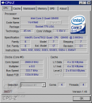 CPU-Z: CPU Intel Core 2 Quad Q9450