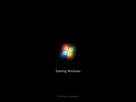 Startovací Windows 7 logo