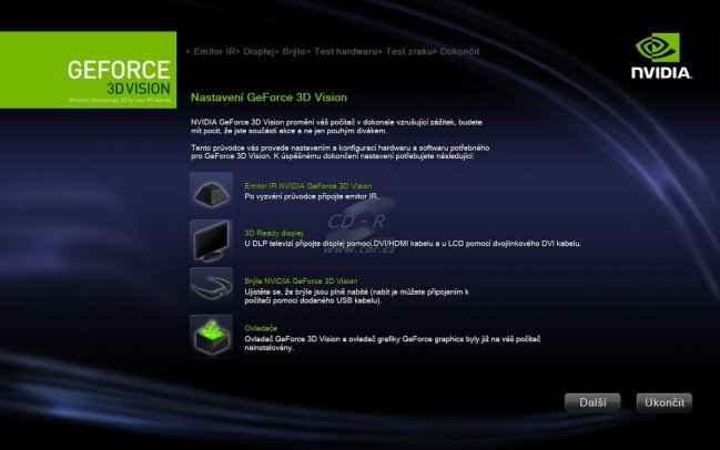 Nvidia 3D Vision: nastavení