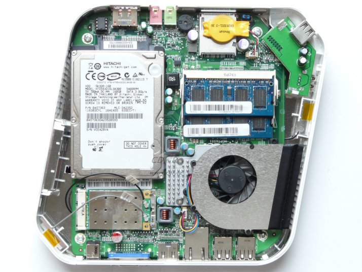 Nvidia Ion - Acer AspireRevo R3600: Vnitřek