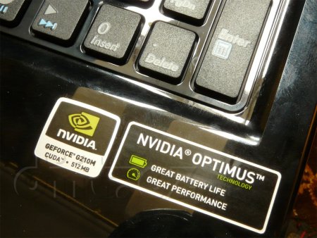 Nvidia Optimus štítek