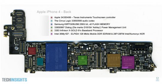 Apple iPhone 4 motherboard líc