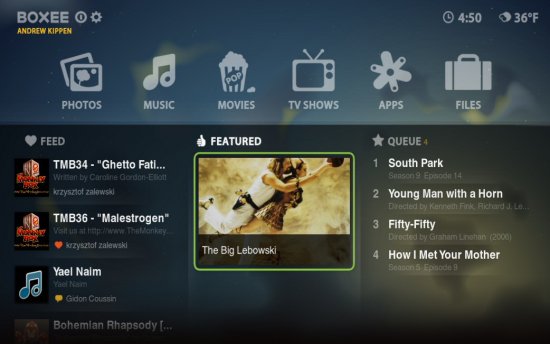 Boxee TV software