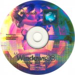 Sken instalačního disku Windows 98 SE s „holografickým potiskem“