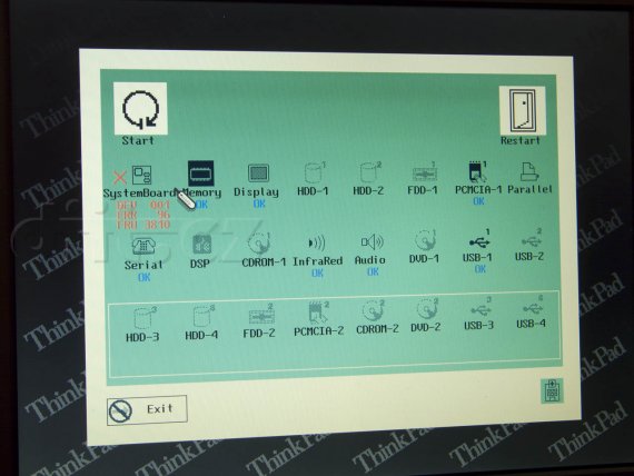 IBM ThinkPad 600 - Easy-Setup, testy