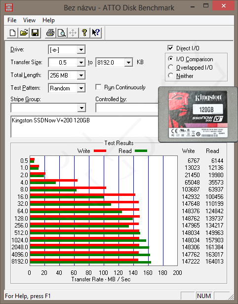 ATTO - Kingston SSDNow V+200 120GB