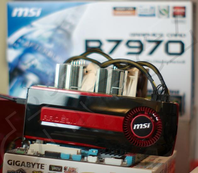 MSI Radeon HD 7970 v testovacím PC