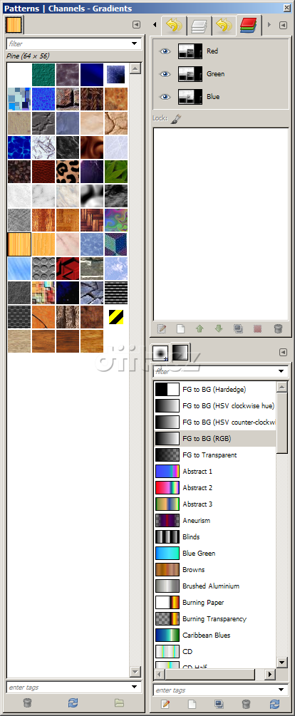 GIMP 2.8, vícesloupová dokovací okna
