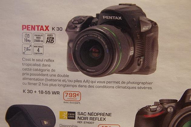 Pentax K30 v katalogu
