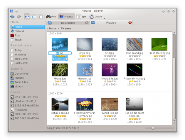 KDE 4.9 Dolphin