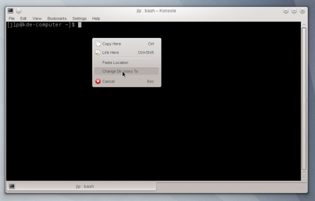 KDE 4.9 konsole_