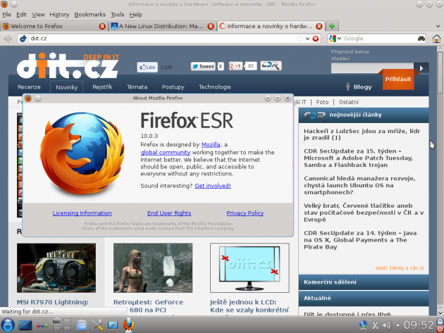 Mageia 2: Firefox