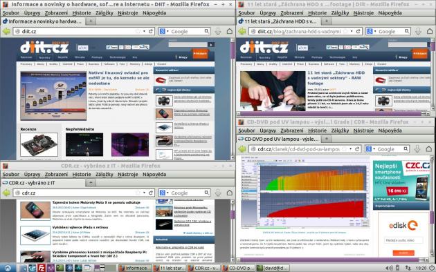4x Firefox 21, LXDE