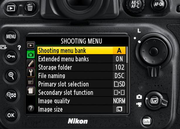 Nikon D800 LCD