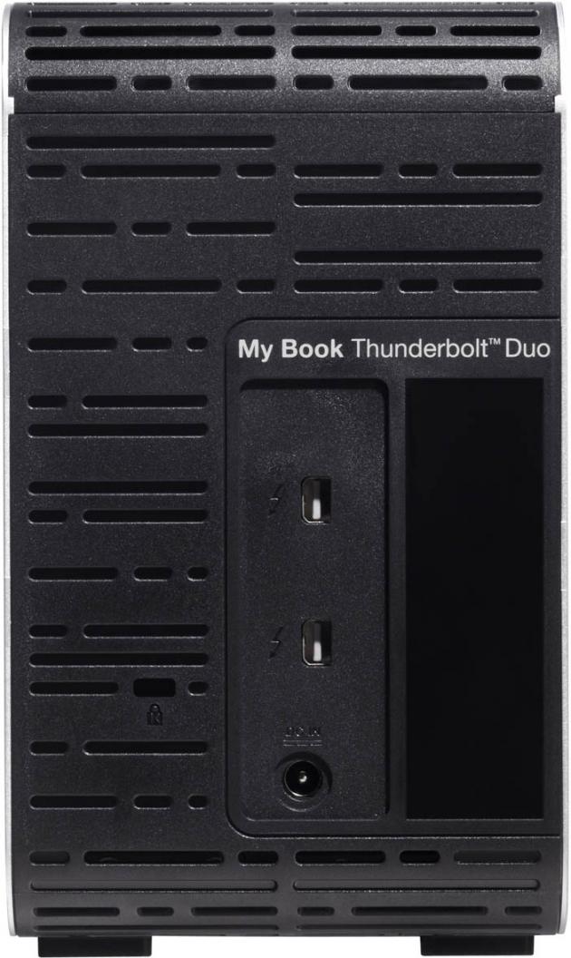 WD MyBook Thunderbolt Duo - porty