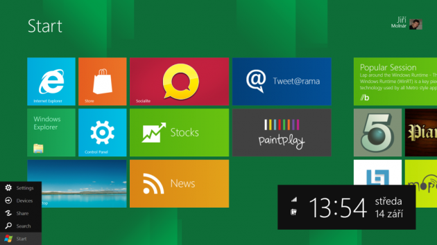 Windows 8 metro UI