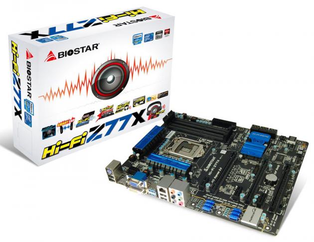 Biostar Hi-Fi Z77X s krabicí