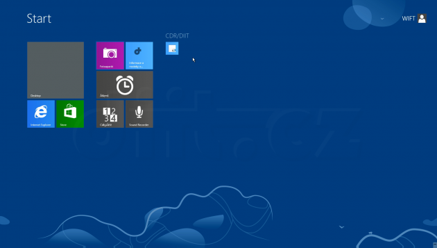 Windows „Blue“ - Modern UI - pojmenované skupiny dlaždic copy