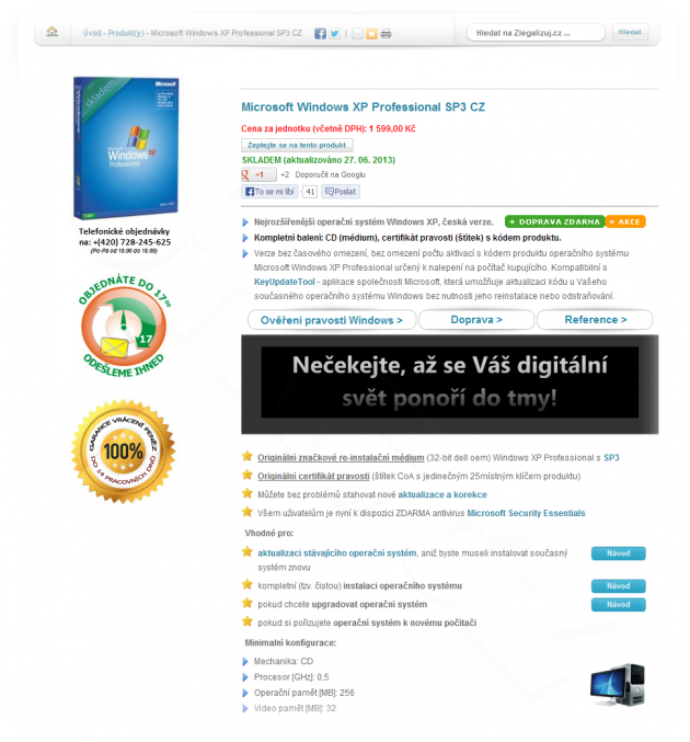 zlegalizuj.cz - Windows XP Professional SP3