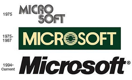 Stará loga Microsoftu