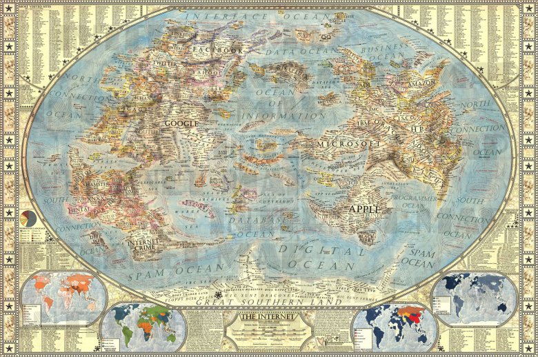 První starodávnou mapu internetu vytvořil slovenský student
