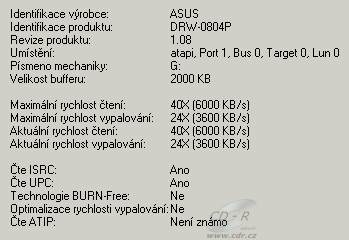 Asus DRW-0804P - Alcohol 120%