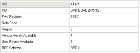 Benq DW822A - Region info