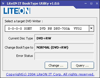 Sony DRU-700A - Nastavení booktype - před