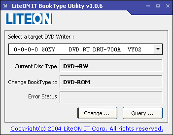 Sony DRU-700A - Nastavení booktype - po