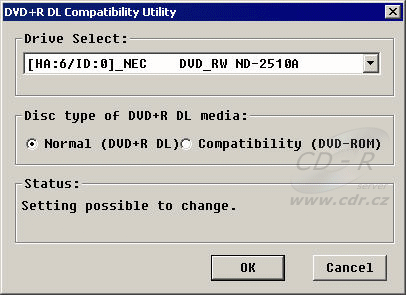 NEC ND-2510A BookType utilita Normal