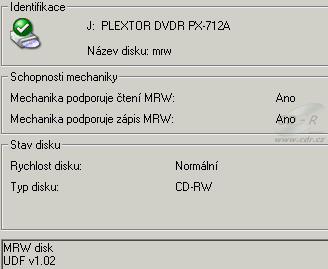 Plextor PX-712A - MRW