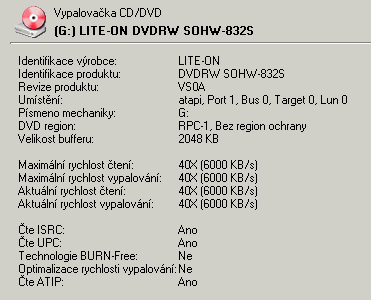 LiteOn SOHW-832S - Alcohol 120%