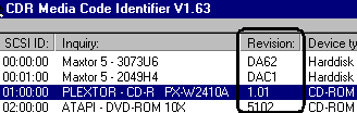 Firmware v CDR Identifieru