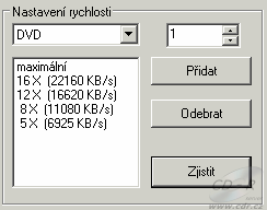 Toshiba SD-R5372 - rychlosti čtení DVD