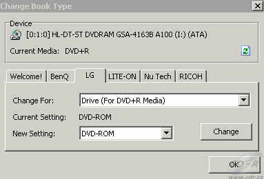 LG GSA-4163B - BookType v DVD Decryptoru -ROM