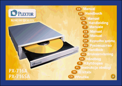 Plextor PX-716A - manuál DVD-ROM