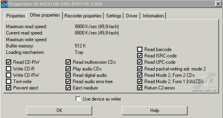 Plextor PX-130A - Feurio!