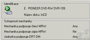 Pioneer DVR 109 - MRW